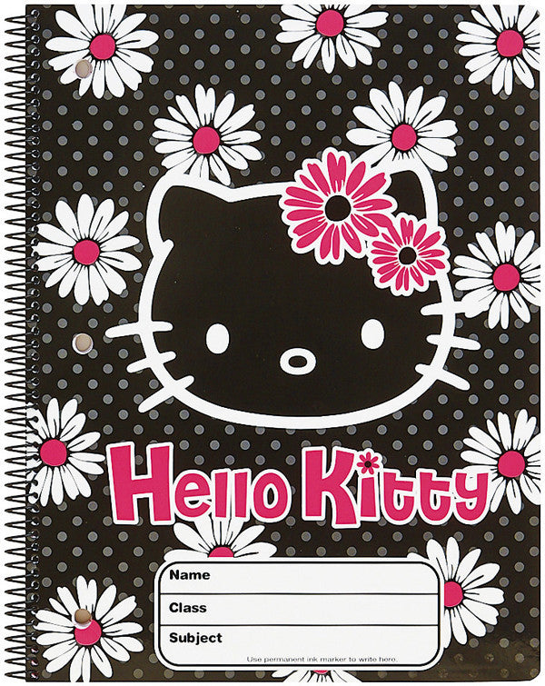 Hello Kitty Daisy Spiral Notebook