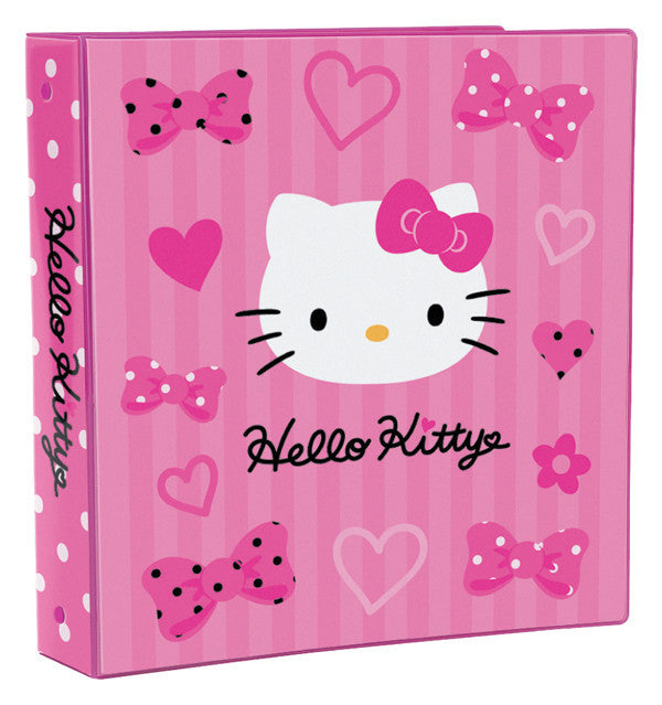 Hello Kitty Pink Ribbon 3 ring Binder